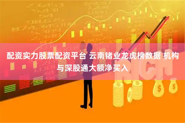 配资实力股票配资平台 云南锗业龙虎榜数据 机构与深股通大额净买入